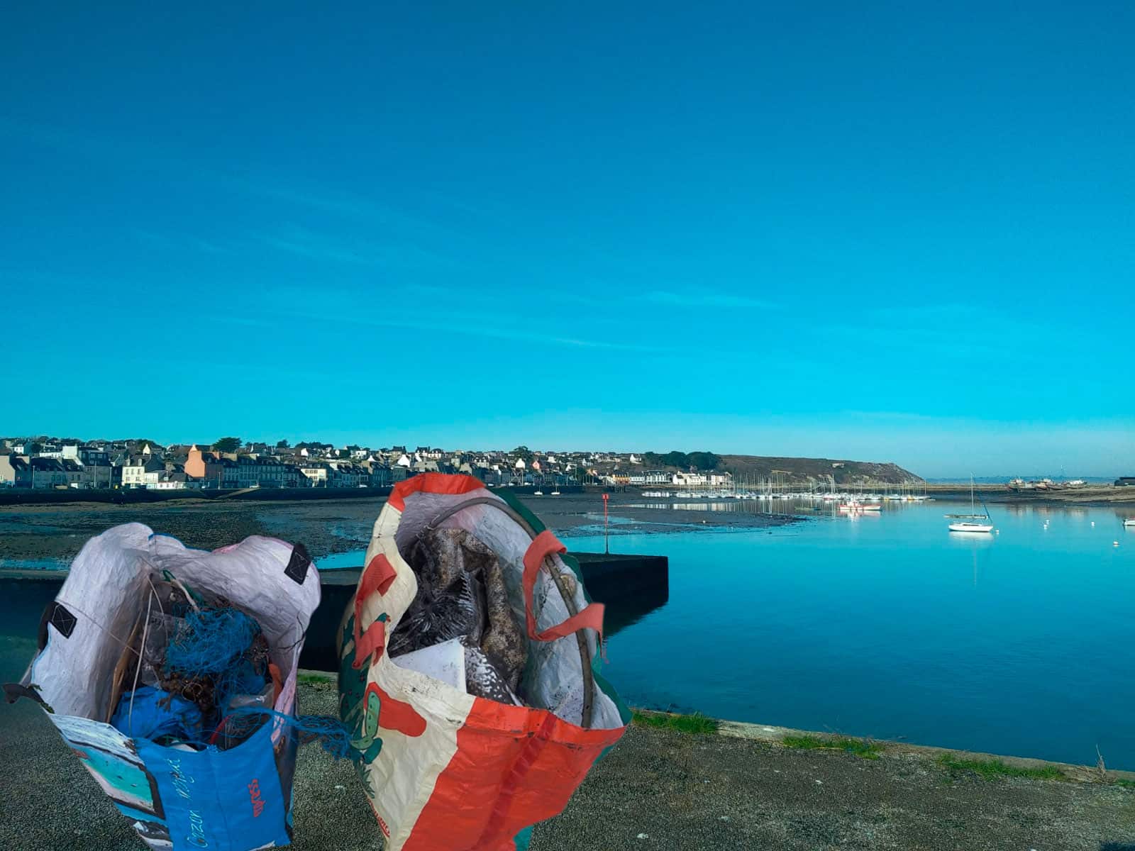 Nettoyage du port de Camaret