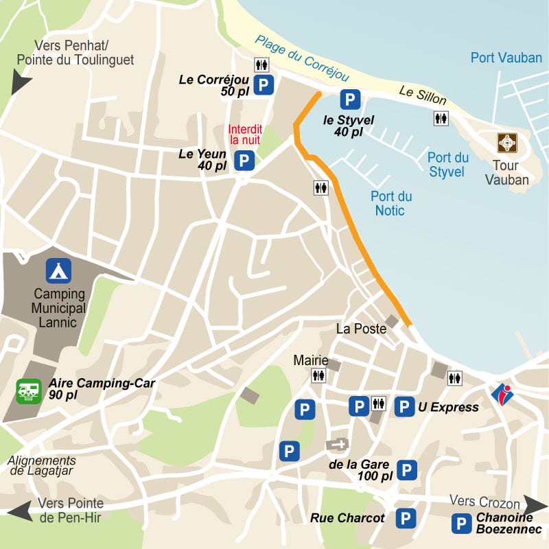Où se garer lors de la fête des Voiles de Camaret ?
