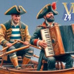 Parade musicale canots