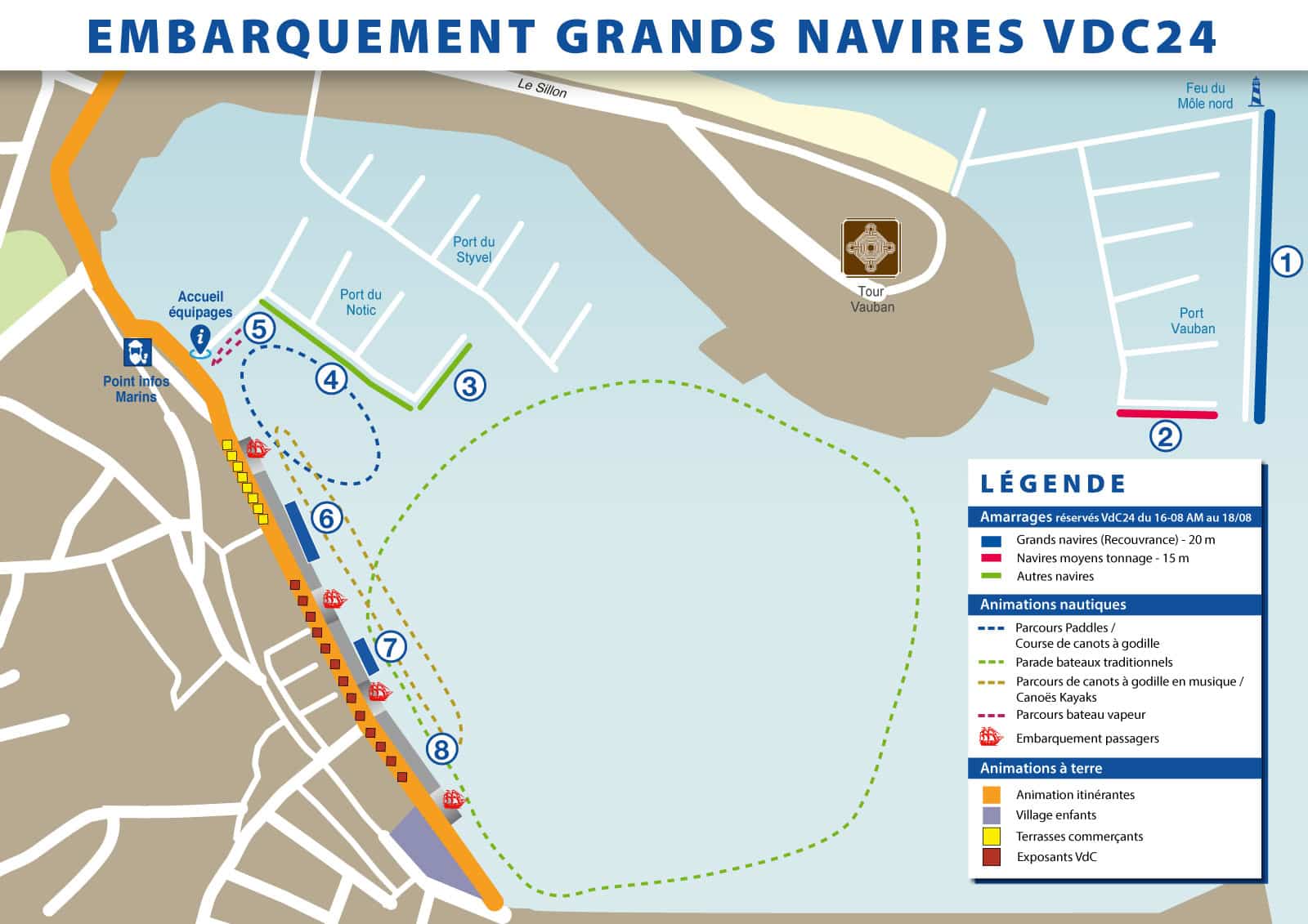 Plan embarquement grands navires VdC24